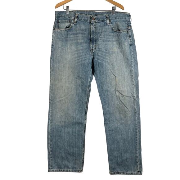 Levis 559 Jeans Mens 38x32 Blue Relaxed Straight Mid Rise Medium Wash Denim Y2K - Picture 1 of 11
